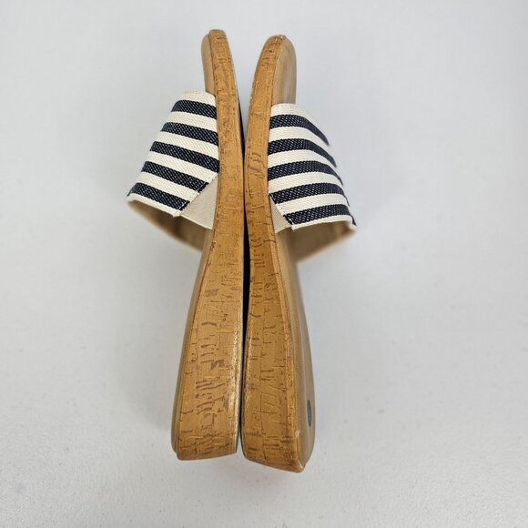 Dress Barn 8.5M Sandal Slide 1.5" Wedge Heel Summer Cute Fun Simple Slip-On Shoe - Picture 6 of 15